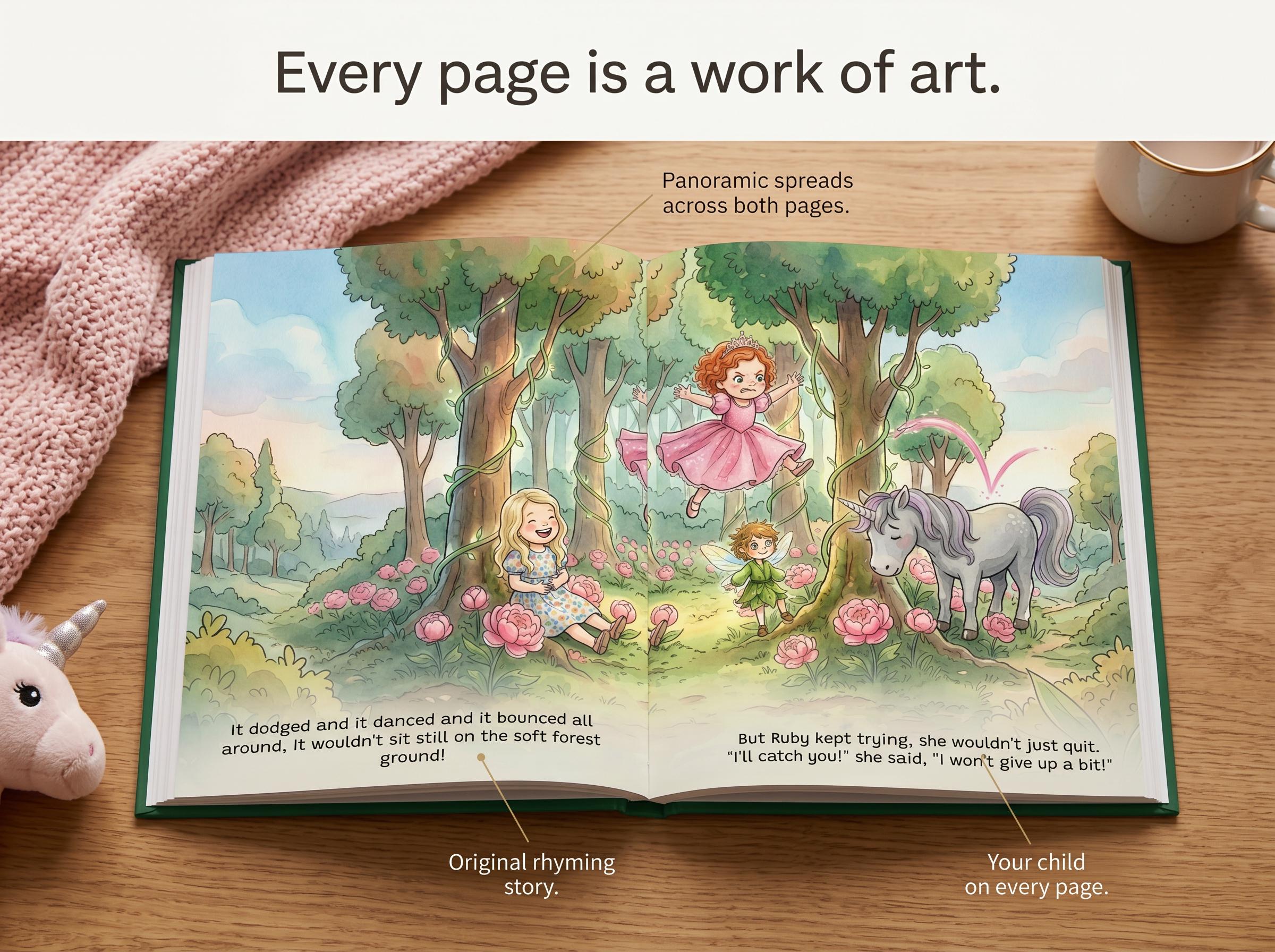 The Princess, Fairy & Unicorn Adventure - Personalized Children's Storybook