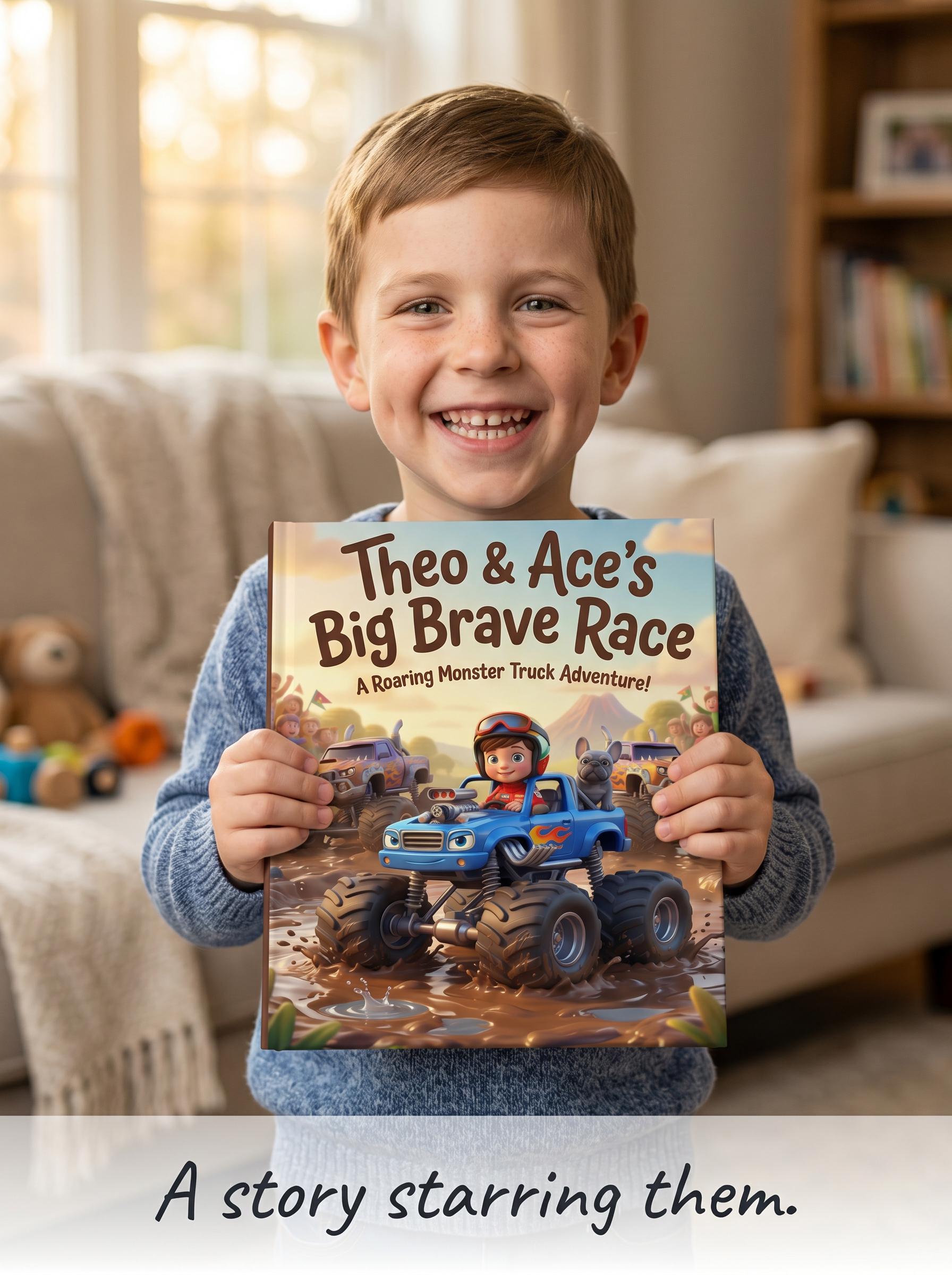 Roaring Monster Truck Adventure - Personalized Children's Storybook