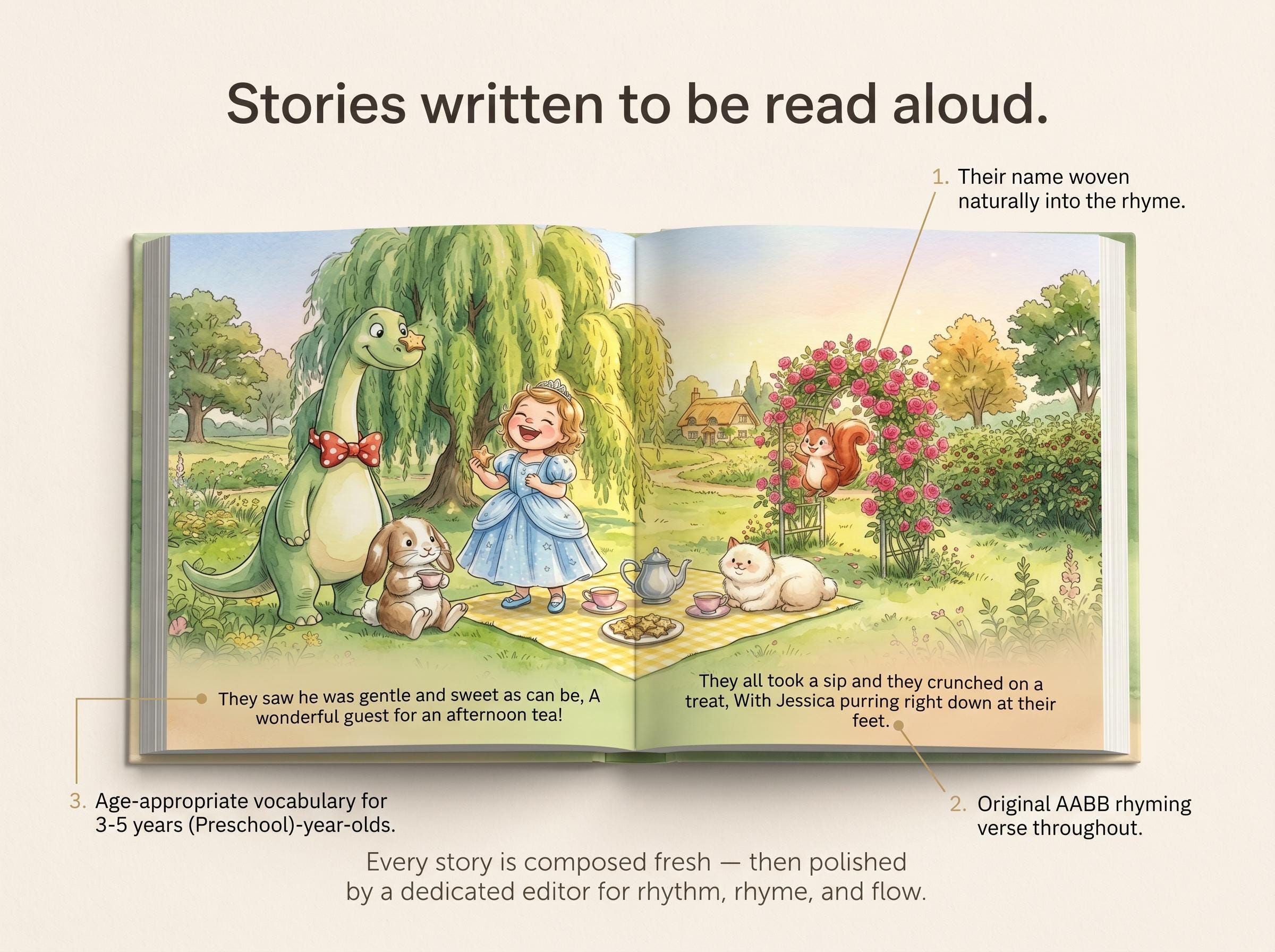 Dinosaur Tea Party Adventure - Personalized Children's Storybook