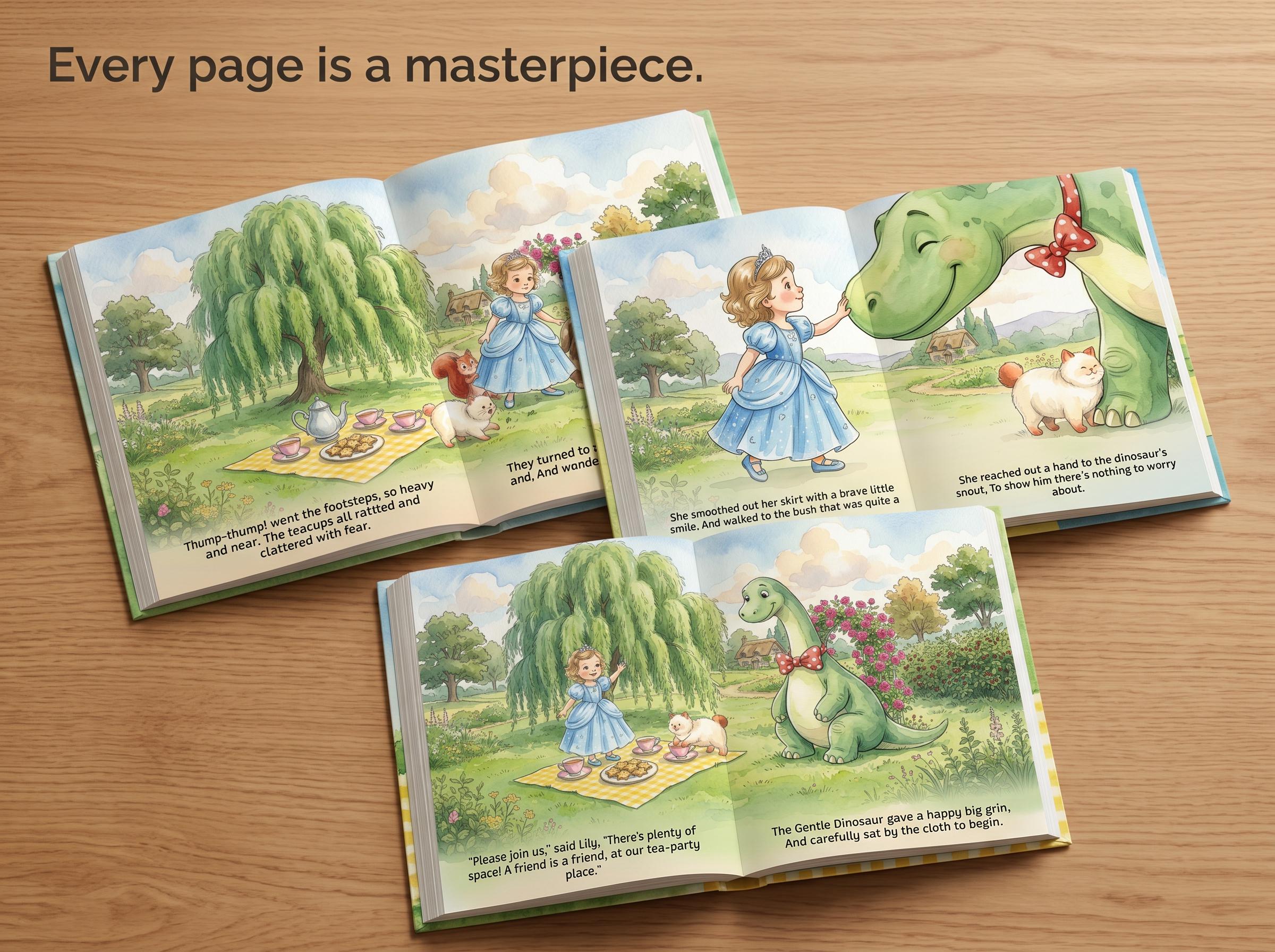 Dinosaur Tea Party Adventure - Personalized Children's Storybook