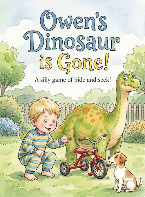 Dinosaur Hide and Seek Adventure - Personalized Children's Storybook