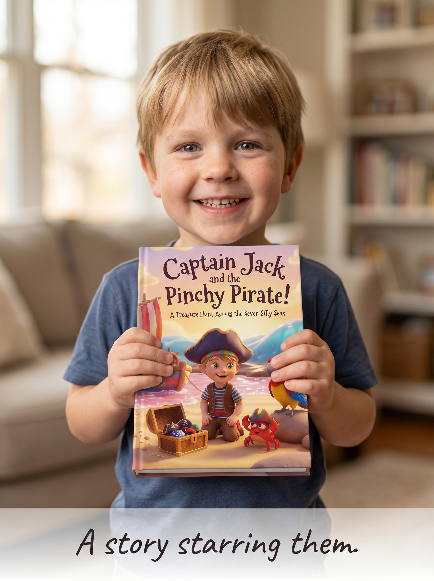 The Captain and Pinchy Pirate Sea Adventure - Personalized Children's Storybook