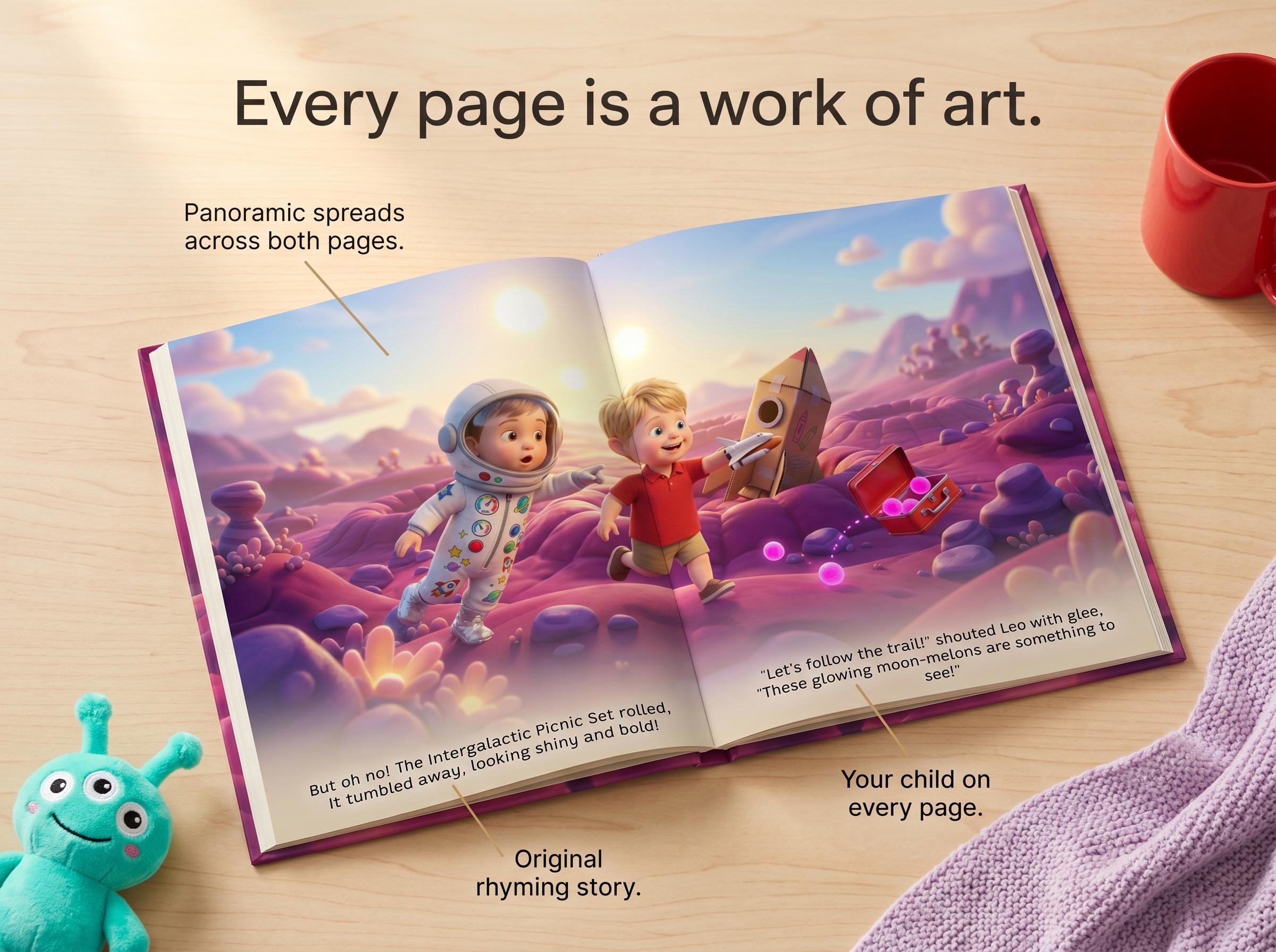 An Alien Planet Space Adventure - Personalized Children's Storybook