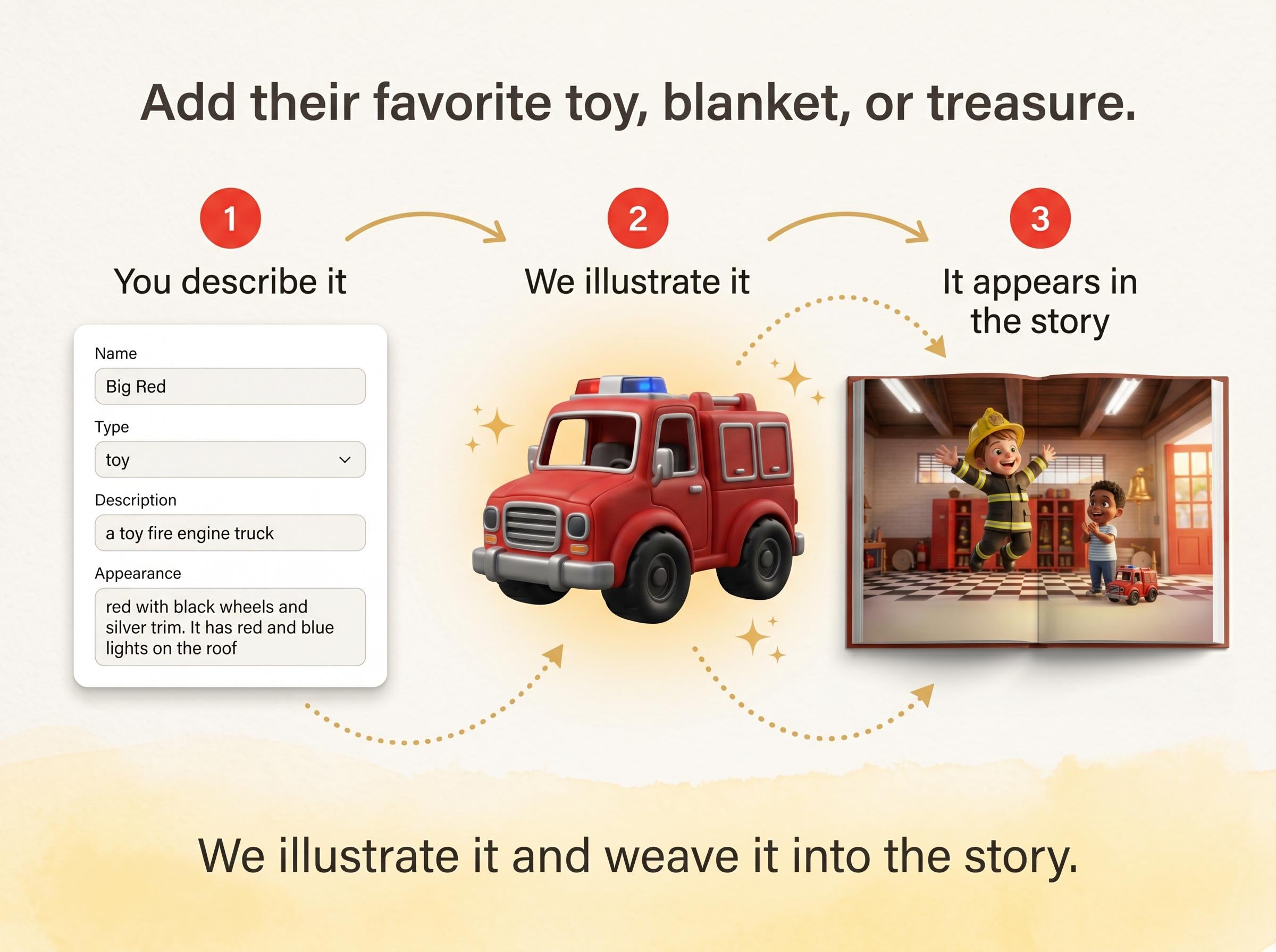Big Red Fire Truck Rescue Adventure - Personalized Children's Storybook