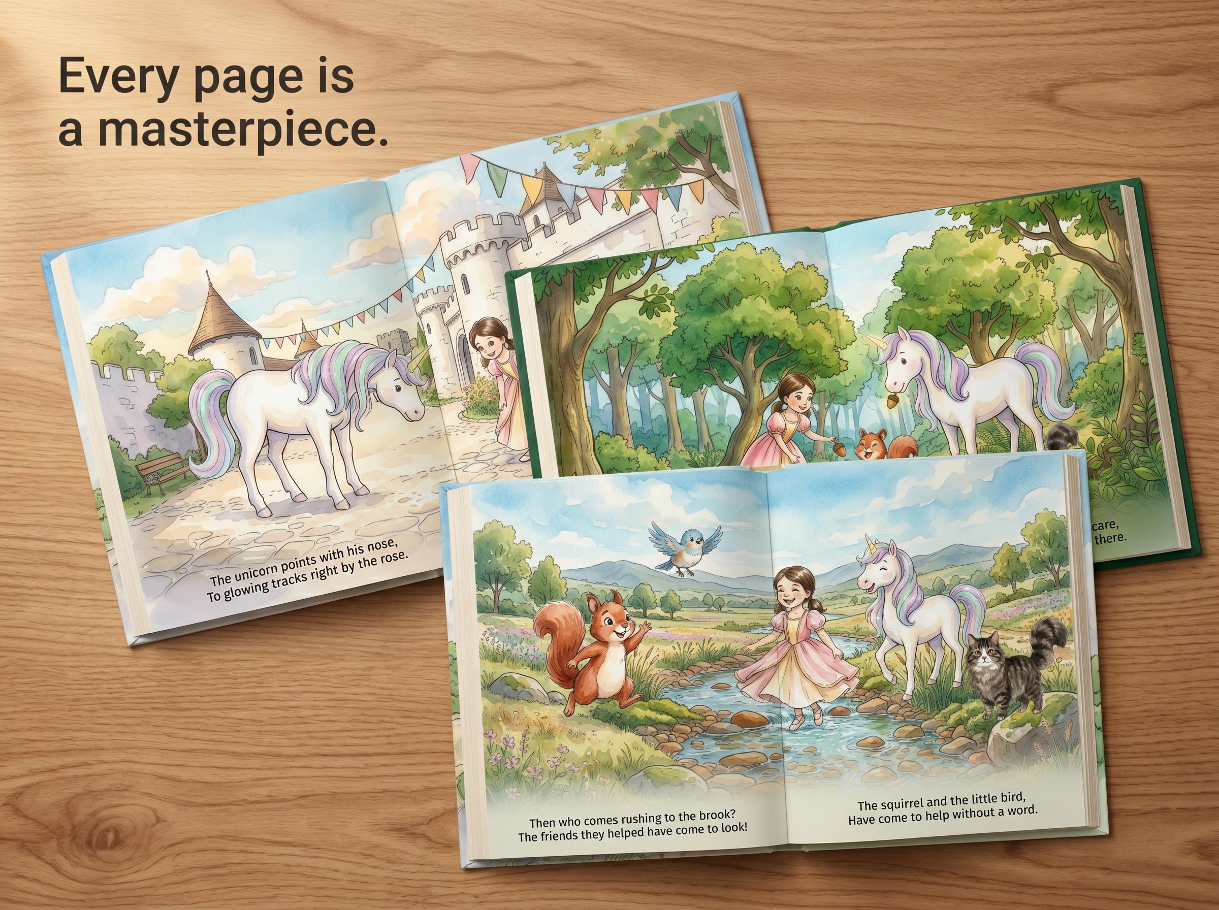 The Princess and Magical Unicorn Adventure - Personalized Children's Storybook