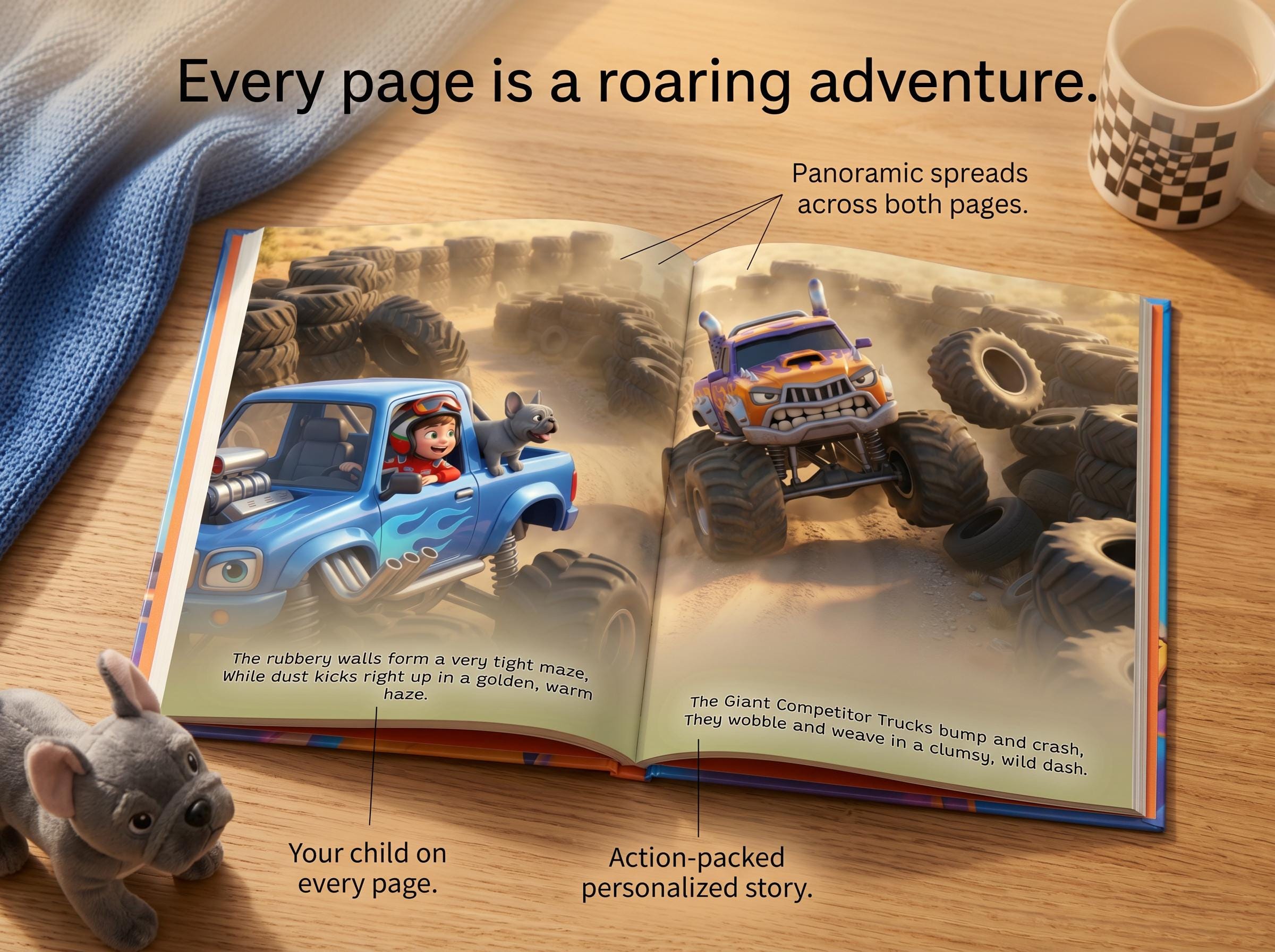 Roaring Monster Truck Adventure - Personalized Children's Storybook