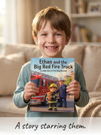 Big Red Fire Truck Rescue Adventure - Personalized Children's Storybook