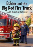 Big Red Fire Truck Rescue Adventure - Personalized Children's Storybook