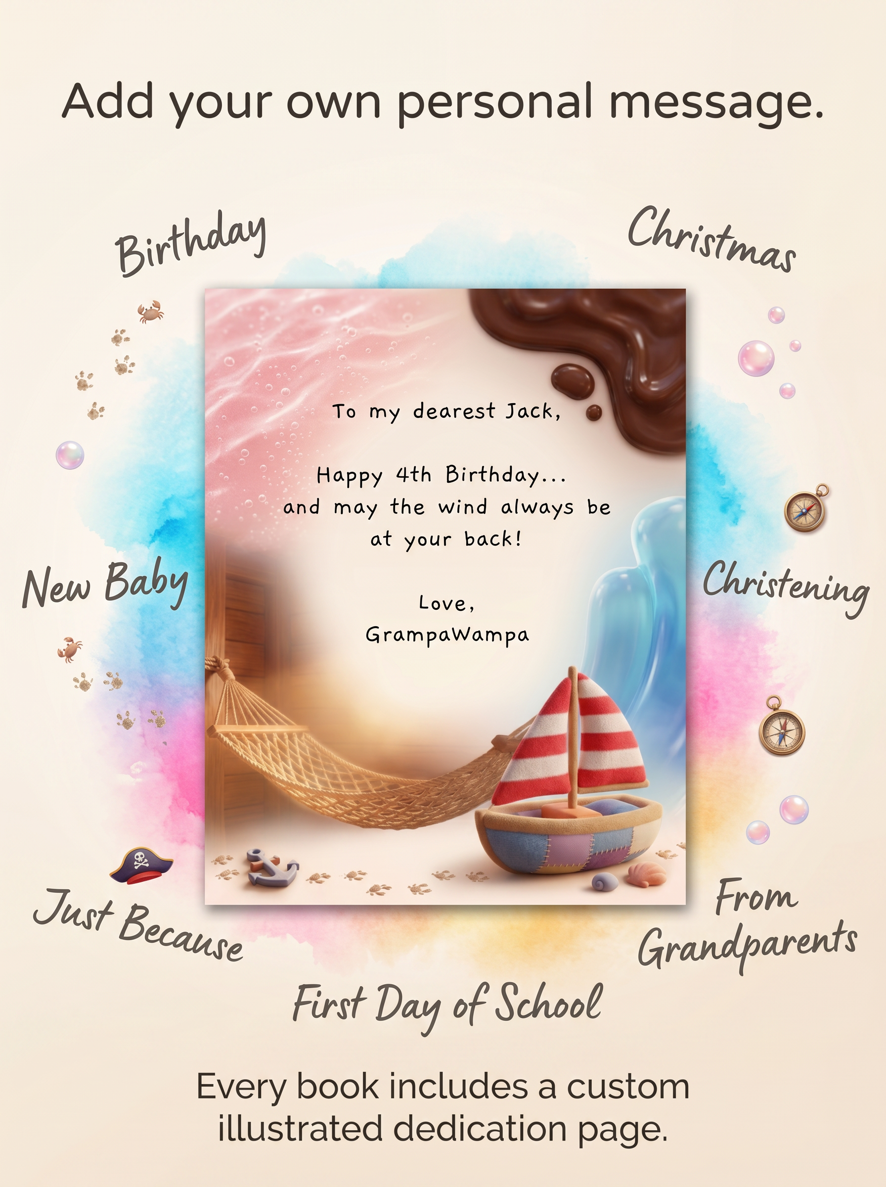 The Captain and Pinchy Pirate Sea Adventure - Personalized Children's Storybook