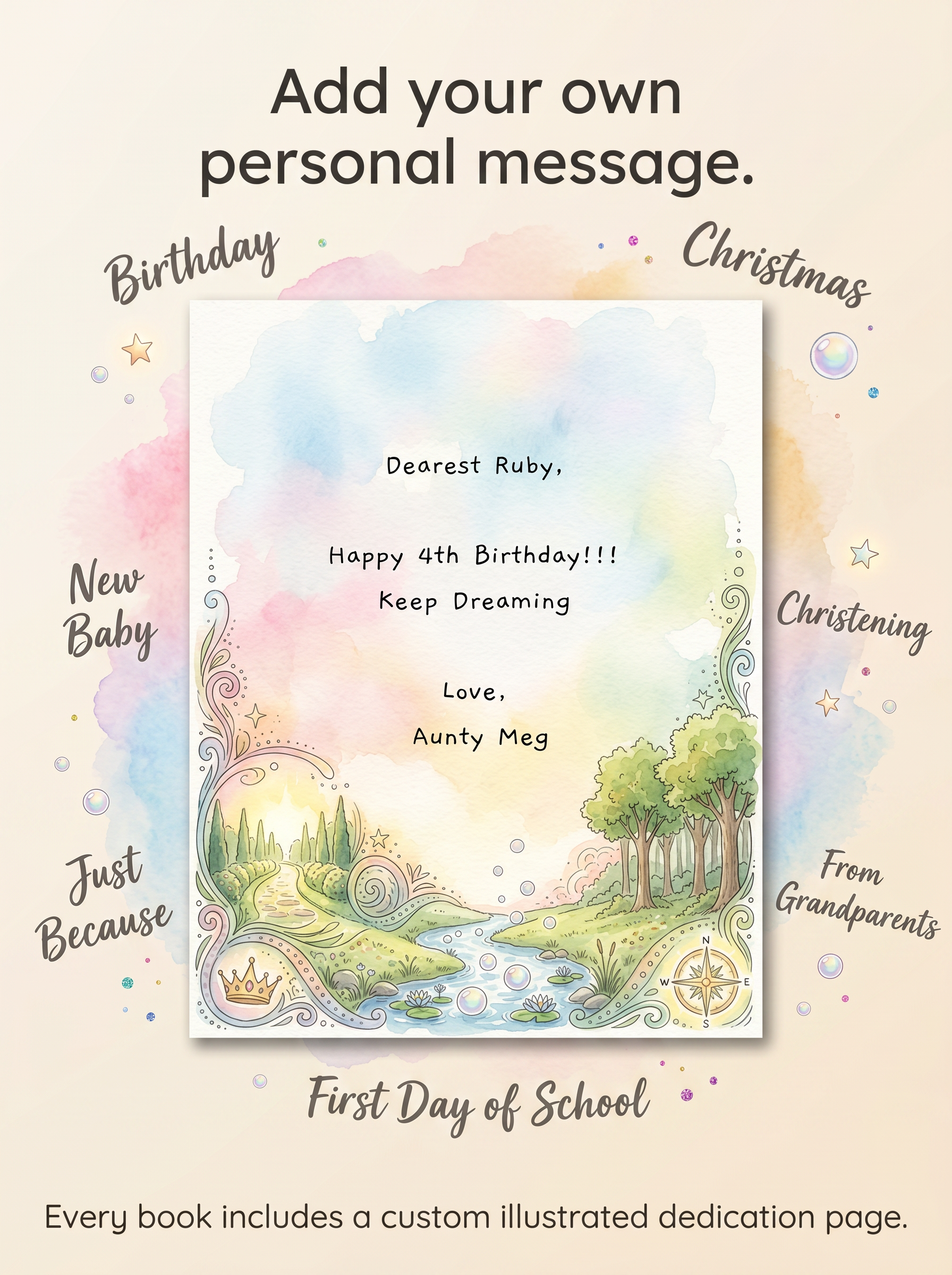 The Princess, Fairy & Unicorn Adventure - Personalized Children's Storybook