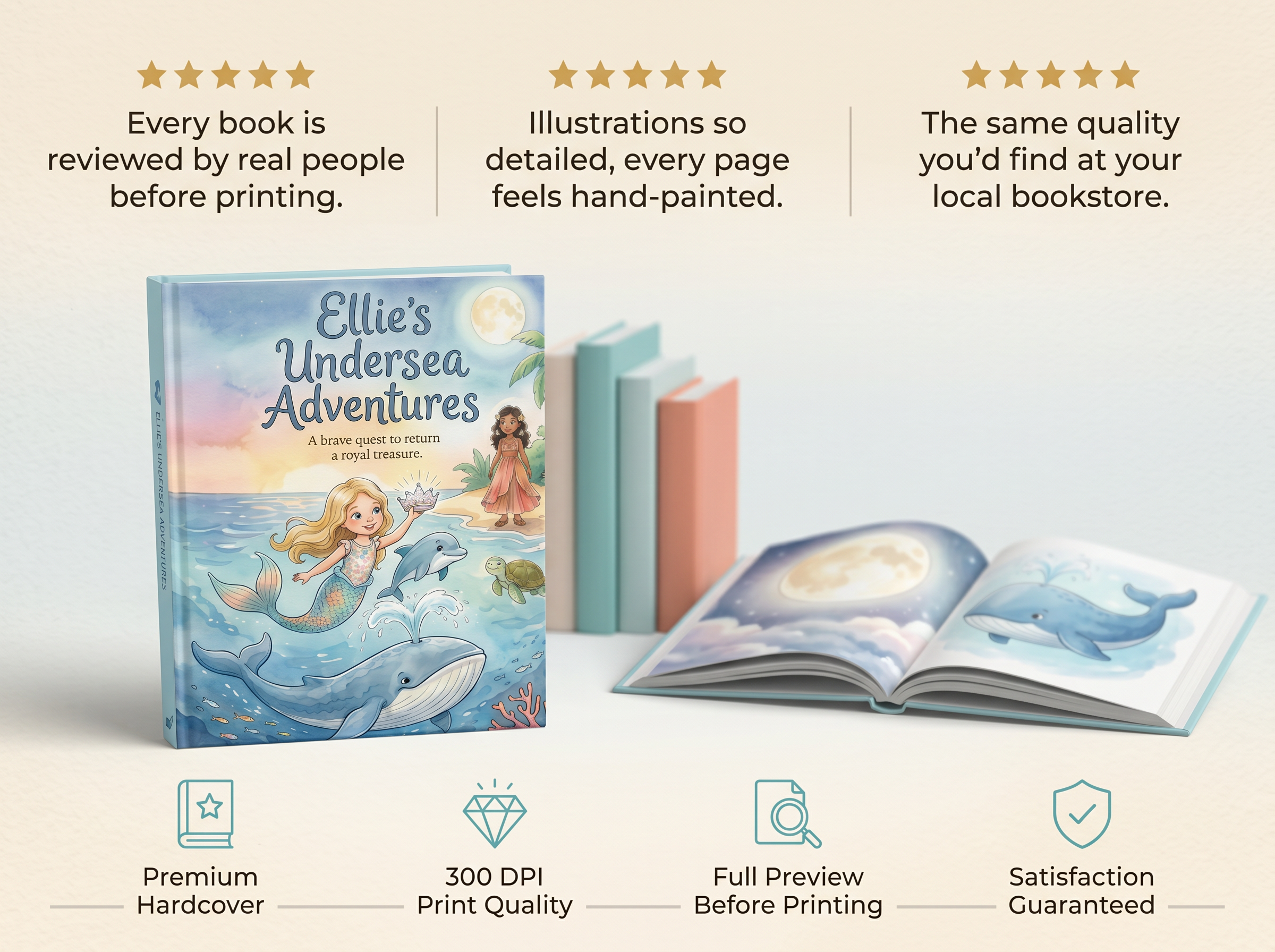 Undersea Mermaid Treasure Adventure - Personalized Children's Storybook