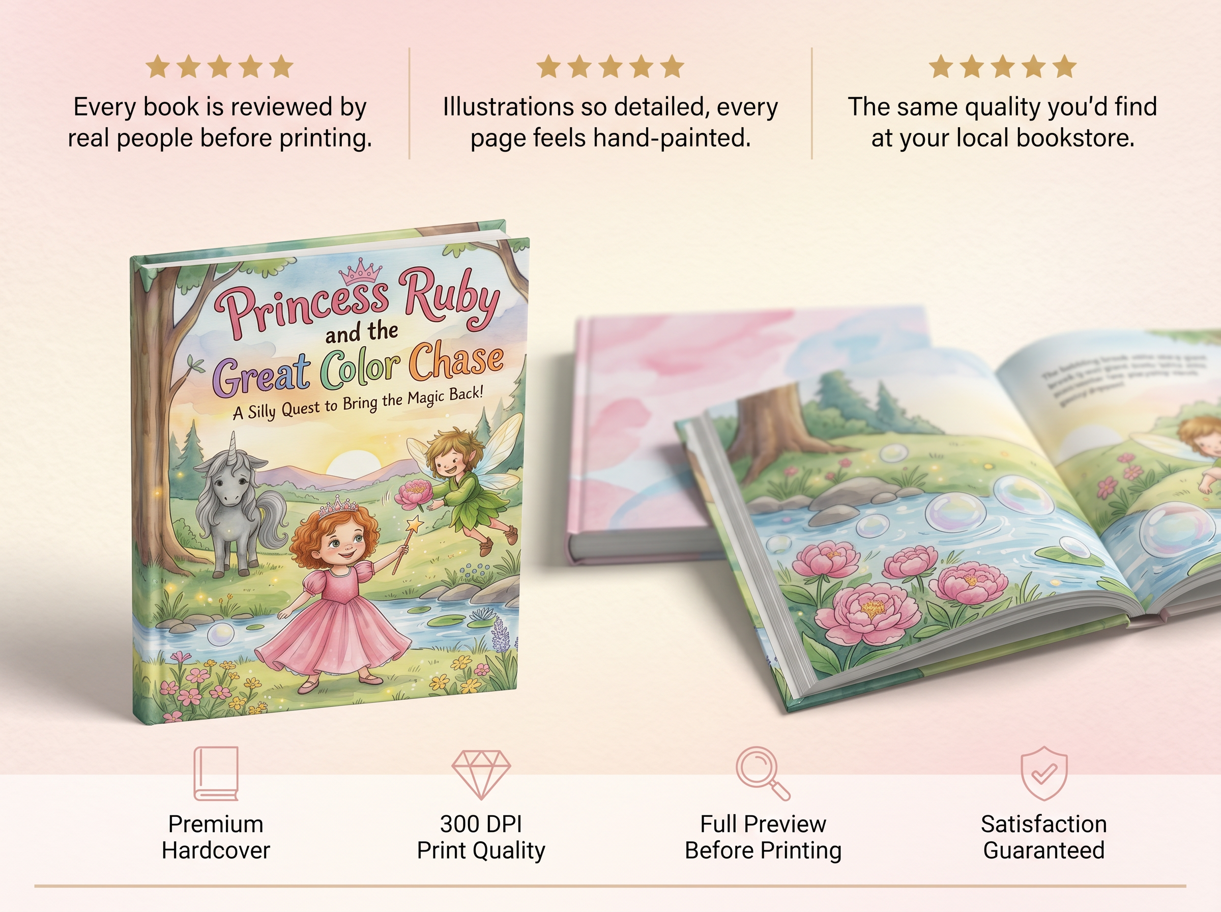 The Princess, Fairy & Unicorn Adventure - Personalized Children's Storybook